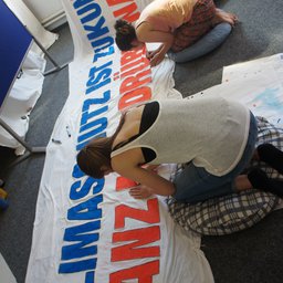 Silent Climate Parade Vorbereitung