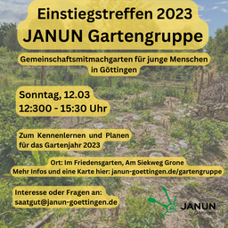 Einstiegstreffen 2023 JANUN Gartengruppe