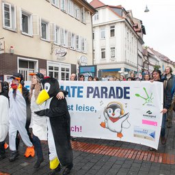 Erste Silent Climate Parade in Göttingen