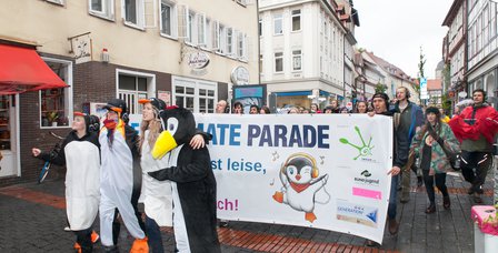 Erste Silent Climate Parade in Göttingen