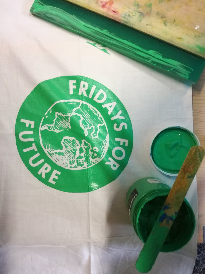 FridaysForFuture-Logo Druckexemplar
