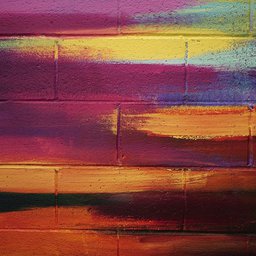 Bunte Wand